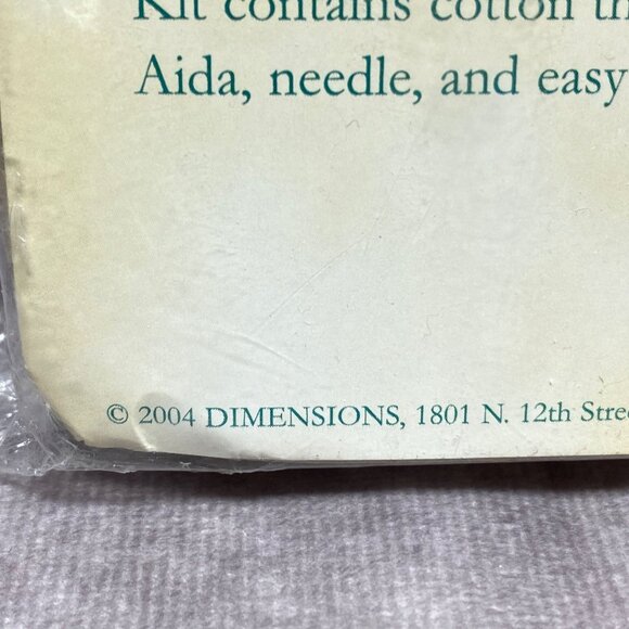 NIP Dimensions Frisky Friends Tree Skirt Cross Stitch Kit Christmas Dogs Cats - Picture 4 of 7